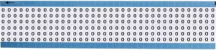 Solid Numbers Scored Wire Marker Card, 0, Vinyl