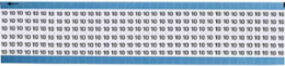 Solid Numbers Scored Wire Marker Card, 10, Vinyl