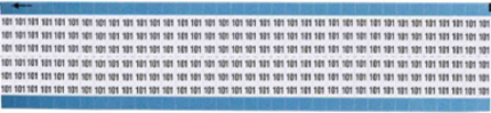 Solid Numbers Scored Wire Marker Card, 101, Vinyl
