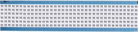 Solid Numbers Scored Wire Marker Card, 11, Vinyl