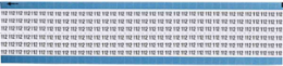Solid Numbers Scored Wire Marker Card, 112, Vinyl