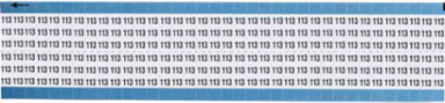 Solid Numbers Scored Wire Marker Card, 113, Vinyl