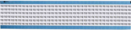 Solid Numbers Scored Wire Marker Card, 113, Vinyl