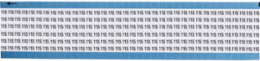 Solid Numbers Scored Wire Marker Card, 115, Vinyl