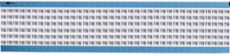 Solid Numbers Scored Wire Marker Card, 116, Vinyl