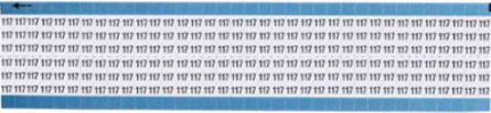 Solid Numbers Scored Wire Marker Card, 117, Vinyl