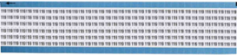 Solid Numbers Scored Wire Marker Card, 119, Vinyl