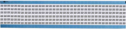 Solid Numbers Scored Wire Marker Card, 22, Vinyl