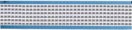 Solid Numbers Scored Wire Marker Card, 26, Vinyl