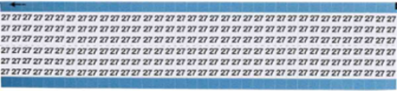 Solid Numbers Scored Wire Marker Card, 27, Vinyl