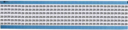Solid Numbers Scored Wire Marker Card, 29, Vinyl