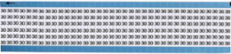Solid Numbers Scored Wire Marker Card, 30, Vinyl