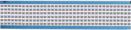 Solid Numbers Scored Wire Marker Card, 32, Vinyl
