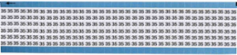 Solid Numbers Scored Wire Marker Card, 35, Vinyl