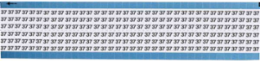 Solid Numbers Scored Wire Marker Card, 37, Vinyl