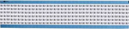 Machine Tool Symbol Scored Wire Marker Card, 3L1, Vinyl