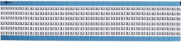 Machine Tool Symbol Scored Wire Marker Card, 3L3, Vinyl