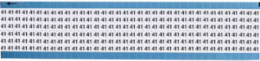 Solid Numbers Scored Wire Marker Card, 41, Vinyl