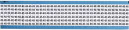Solid Numbers Scored Wire Marker Card, 45, Vinyl
