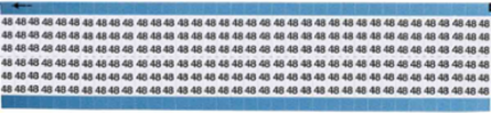Solid Numbers Scored Wire Marker Card, 48, Vinyl
