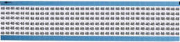 Solid Numbers Scored Wire Marker Card, 48, Vinyl