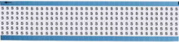 Solid Numbers Scored Wire Marker Card, 5, Vinyl