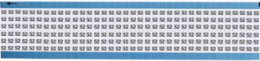 Solid Numbers Scored Wire Marker Card, 52, Vinyl