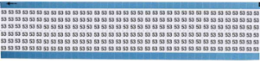 Solid Numbers Scored Wire Marker Card, 53, Vinyl