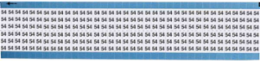 Solid Numbers Scored Wire Marker Card, 54, Vinyl