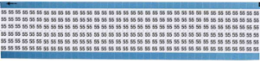 Solid Numbers Scored Wire Marker Card, 55, Vinyl