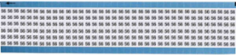 Solid Numbers Scored Wire Marker Card, 56, Vinyl
