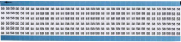 Solid Numbers Scored Wire Marker Card, 58, Vinyl