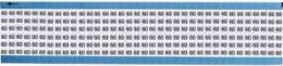 Solid Numbers Scored Wire Marker Card, 60, Vinyl