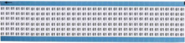 Solid Numbers Scored Wire Marker Card, 61, Vinyl