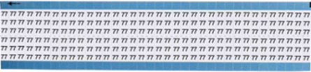 Solid Numbers Scored Wire Marker Card, 77, Vinyl