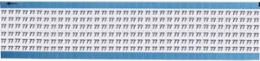 Solid Numbers Scored Wire Marker Card, 77, Vinyl