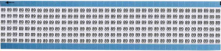 Solid Numbers Scored Wire Marker Card, 89, Vinyl