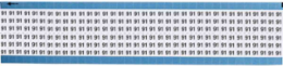 Solid Numbers Scored Wire Marker Card, 91, Vinyl