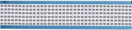 Solid Numbers Scored Wire Marker Card, 95, Vinyl
