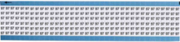 Solid Numbers Scored Wire Marker Card, 97, Vinyl
