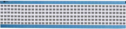 Solid Numbers Scored Wire Marker Card, 98, Vinyl