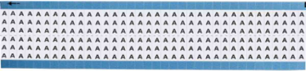 Solid Letters Scored Wire Marker Card, A, Vinyl