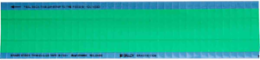 NEMA Color Wire Scored Wire Marker Card, Light Green, Vinyl