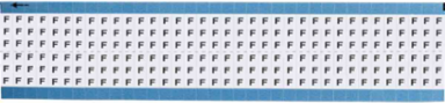 Solid Letters Scored Wire Marker Card, F, Vinyl