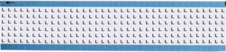 Solid Letters Scored Wire Marker Card, L, Vinyl