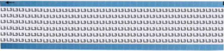 Solid Letters & Numbers Scored Wire Marker card, L3, Vinyl