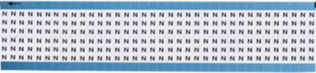 Solid Letters Scored Wire Marker Card, N, Vinyl