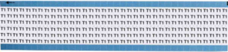 Solid Letters & Numbers Scored Wire Marker card, T1, Vinyl