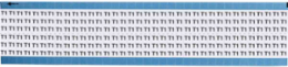 Solid Letters & Numbers Scored Wire Marker card, T1, Vinyl