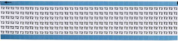 Solid Letters & Numbers Scored Wire Marker card, T2, Vinyl